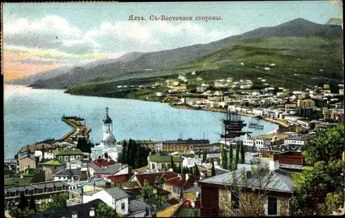 Ak Jalta Krim Ukraine, Stadtansicht