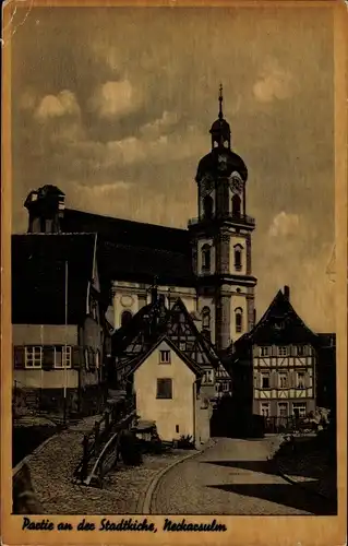 Ak Neckarsulm in Württemberg, Stadtkirche
