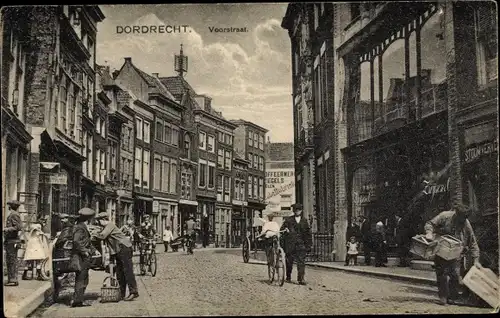 Ak Dordrecht Südholland Niederlande, Voorstraat, Geschäfte