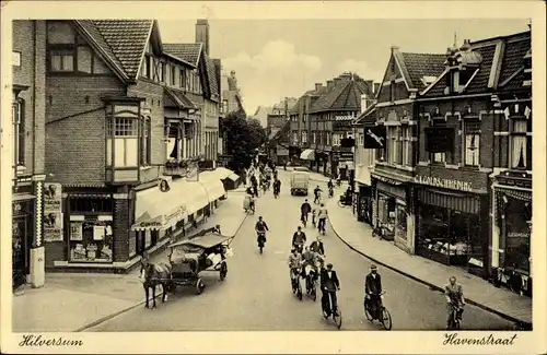 Ak Hilversum Nordholland Niederlande, Havenstraat