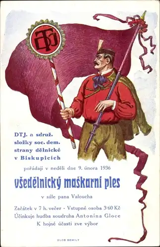 Ak DTJ, Handwerker Maskenball 1936