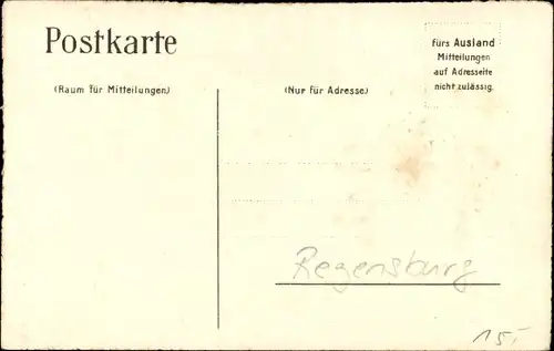 Studentika Ak Regensburg an der Donau Oberpfalz, Verbindungswappen