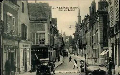 Ak Montargis Loiret, Rue de Loing