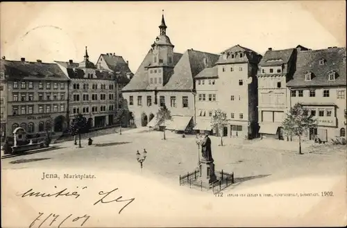Ak Jena in Thüringen, Marktplatz