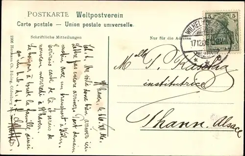 Ak Wilhelmshaven an der Nordsee, Parkhaus