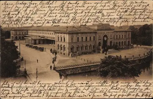 Ak Braunschweig in Niedersachsen, Hauptbahnhof