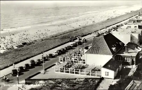 Ak Egmond aan Zee Nordholland Niederlande, Promenade, Strand