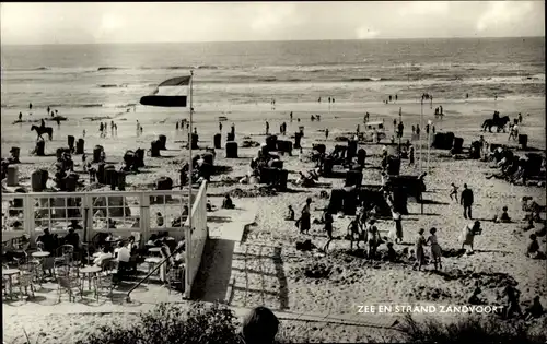 Ak Zandvoort Nordholland Niederlande, Zee en Strand