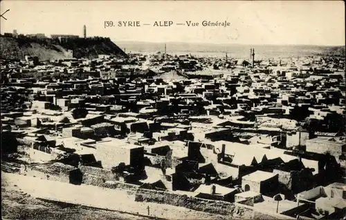 Ak Aleppo Syrien, Gesamtansicht