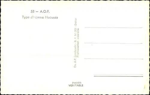 Ak Africa, Hausa-Typ Mann