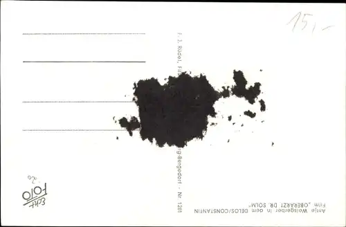 Ak Schauspielerin Antje Weisgerber in Oberarzt Dr. Solm, Portrait, Autogramm