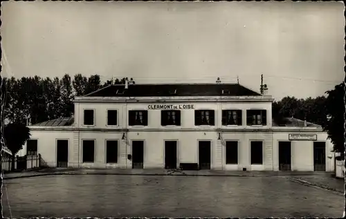 Ak Clermont Oise, La Gare