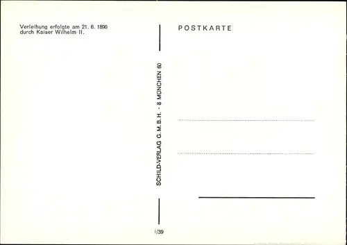 Ak Fahne II. Bataillon der Kgl. Preuß. Hauptkadettenanstalt Berlin Lichterfelde