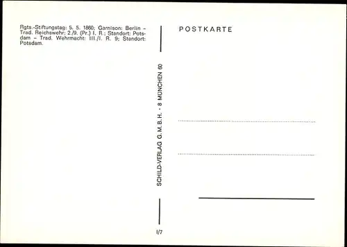 Ak Bataillonsfahne II. 3. Garde Regiment zu Fuß, gefunden auf dem Gefechtsfeld in St. Leonhard 1914