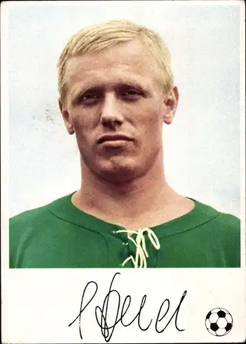 Ak Fußballspieler Siegfried Held, Borussia Dortmund, Reklame Knorr