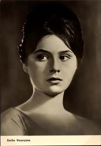 Ak Schauspielerin Emilie Vasaryova, Portrait, Wenn der Kater kommt