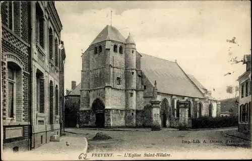 Ak Frévent Pas de Calais, Kirche Saint Hilaire