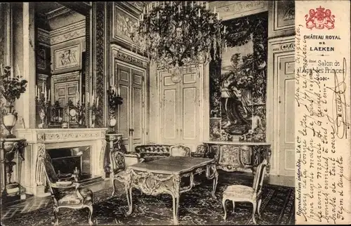 Ak Laeken Brüssel Brüssel, Königsschloss, Salon
