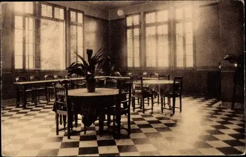 Ak Neuvillette Somme, Haus von Neuvillette, Das Refektorium der Bewohner