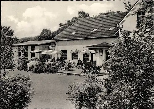 Ak Hammerthal Nord Hattingen an der Ruhr, Haus in den Tannen, Terrasse