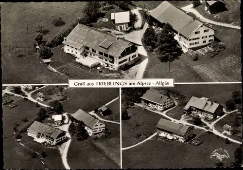 Ak Trieblings Immenstadt im Allgäu Schwaben, Erholungsheim Alpseeblick, Luftbild