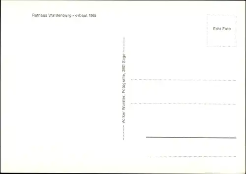 Ak Wardenburg in Oldenburg, Rathaus