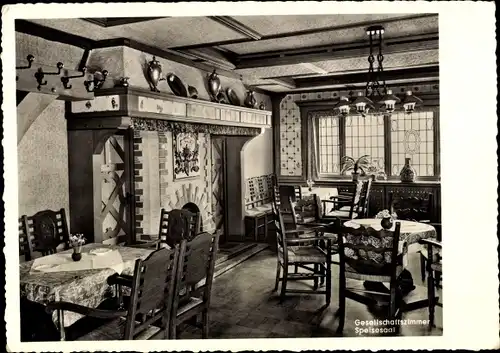 Ak Unterbruch Heinsberg im Rheinland, Altes Brauhaus, Gesellschaftszimmer, Speisesaal