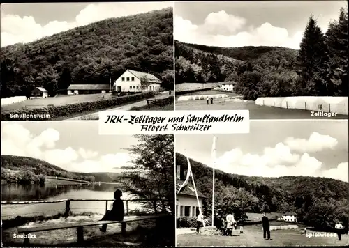 Ak Schmittlotheim Vöhl Hessen, Zeltlager, JRK Schullandheim Albert Schweitzer, Seeblick