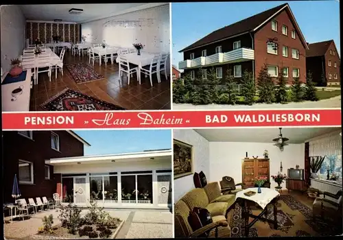 Ak Bad Waldliesborn Lippstadt in Westfalen, Pension Haus Daheim, Inneres