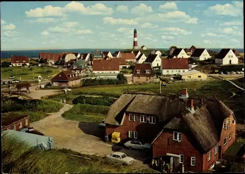 Ak Hörnum auf Sylt Nordfriesland, Übersicht, Leuchtturm