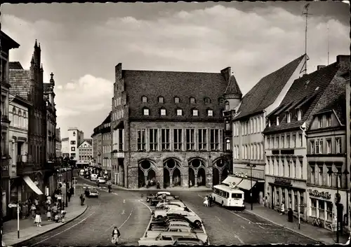 Ak Minden in Westfalen, Markt, Schorn, Rathaus