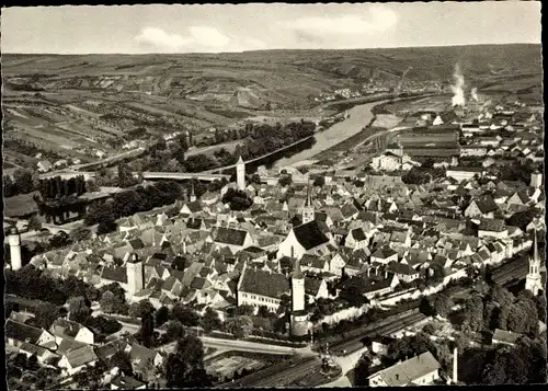 Ak Ochsenfurt am Main Unterfranken, Luftbild