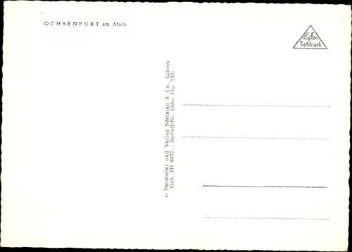 Ak Ochsenfurt am Main Unterfranken, Luftbild