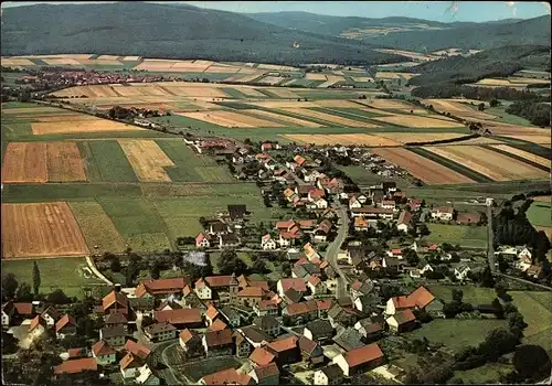 Ak Gilserberg in Hessen, Fliegeraufnahme