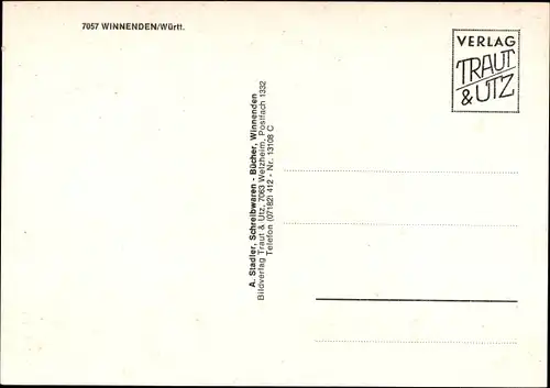 Ak Winnenden in Württemberg, Kirchgasse, Wappen, Markstraße, Schloss Winnental