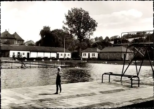 Ak Ottweiler im Saarland, Schwimmbad, Freibad