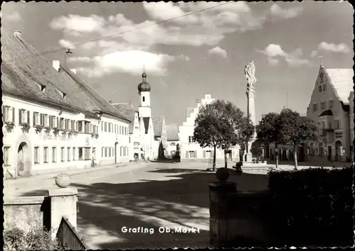 Ak Grafing bei München Oberbayern, Markt
