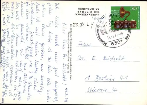 Ak Wissmar Wißmar Wettenberg in Hessenr, Evangelische Kirche, Dornacker, Campingsee, Bürgerhaus