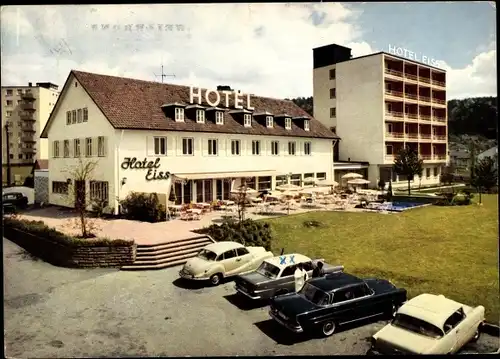 Ak Leonberg in Württemberg, Hotel Eiss, Terrasse