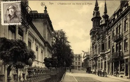 Ak Spa Wallonie Liège, The Baths Establishment, La Poste