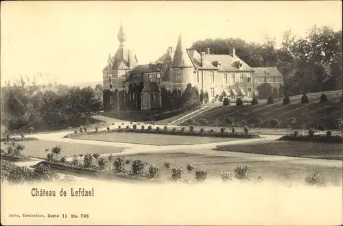 Ak Leefdael Flandern Flämisch Brabant, Stadtschloss