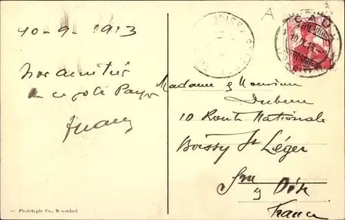 Ak Territet Montreux Kt. Waadt, Genfersee