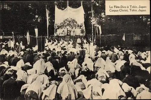 Ak Tokio Präf. Tokio Japan, Corpus Christi, Japaner