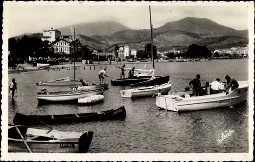 Ak Banyuls sur Mer Pyrénées-Orientales, Le Port de Plaisance, Boote