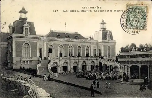 Ak Bagnères de Bigorre Hautes Pyrénées, Casino, Theater