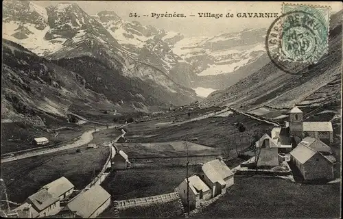 Ak Gavarnie Hautes Pyrénées, Panorama