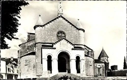 Ak Oloron Sainte Marie Pyrénées Atlantiques, Kirche Sainte Croix