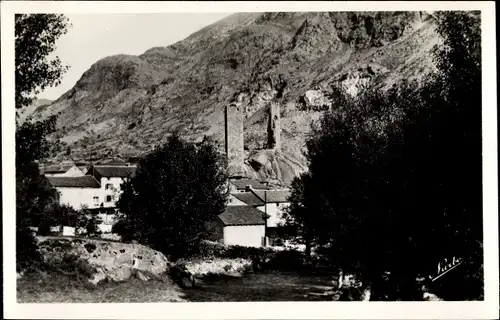 Ak La Tour Latour de Carol Pyrénées Orientales, Ortsansicht