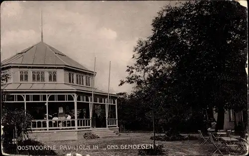 Ak Oostvoorne aan Zee Südholland, Ons Genoegen, Pavillon