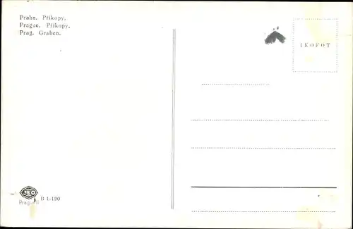 Ak Praha Prag Tschechien, Graben